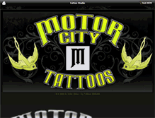 Tablet Screenshot of motorcitytattoos.com